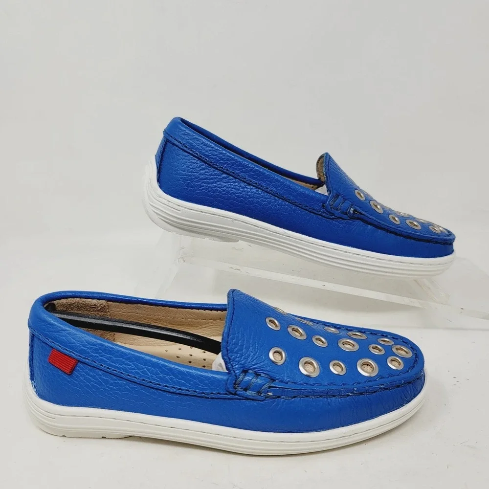 Marc Joseph NY boys Slip-On Shoes sz 11 Blue Nubuck